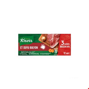 عصاره گوشت گوساله بسته 12عددی کنور Knorr