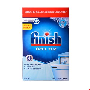 نمک ظرفشویی فینیش اورجینال ترکیه FINISH وزن 1.5کیلوگرم (تضمین اصالت با ضمانت بازگشت)