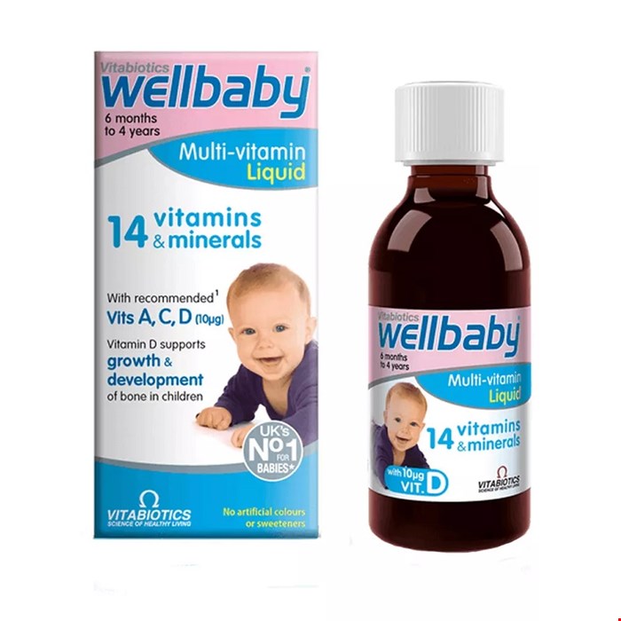 مولتی ویتامین ول بیبی اورجینال انگلستان wellbaby (مناسب ۶ماه تا ۴سال)