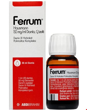 قطره آهن نوزاد فروم Ferrum (محصول کشور ترکیه) انقضا2028/11 حجم30میل