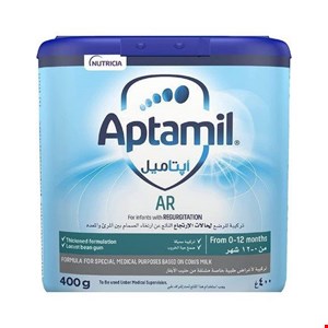 شیر خشک آپتامیل ضد ریفلاکس AR وزن ۴۰۰گرم محصول کشور ایرلند اورجینال Aptamil 
