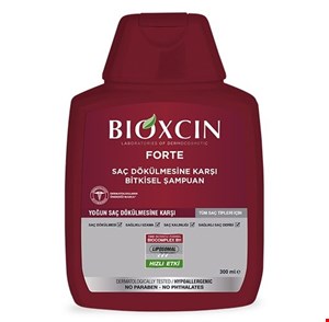 شامپو گیاهی ضد ریزش بیوکسین فورت Bioxcin Forte حجم 300 میل اورجینال ترکیه