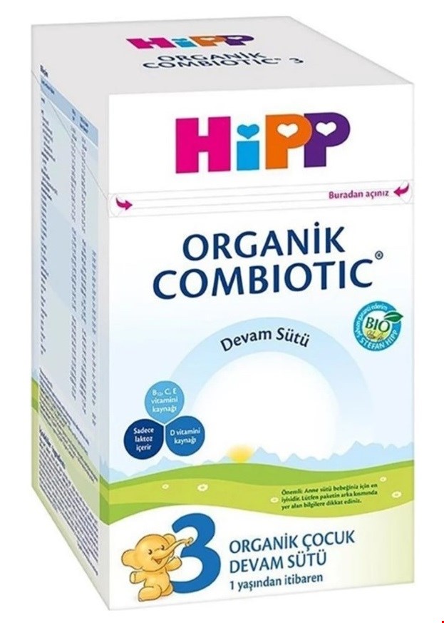 شیر خشک ارگانیک هیپ شماره3 800گرمی HIPP 