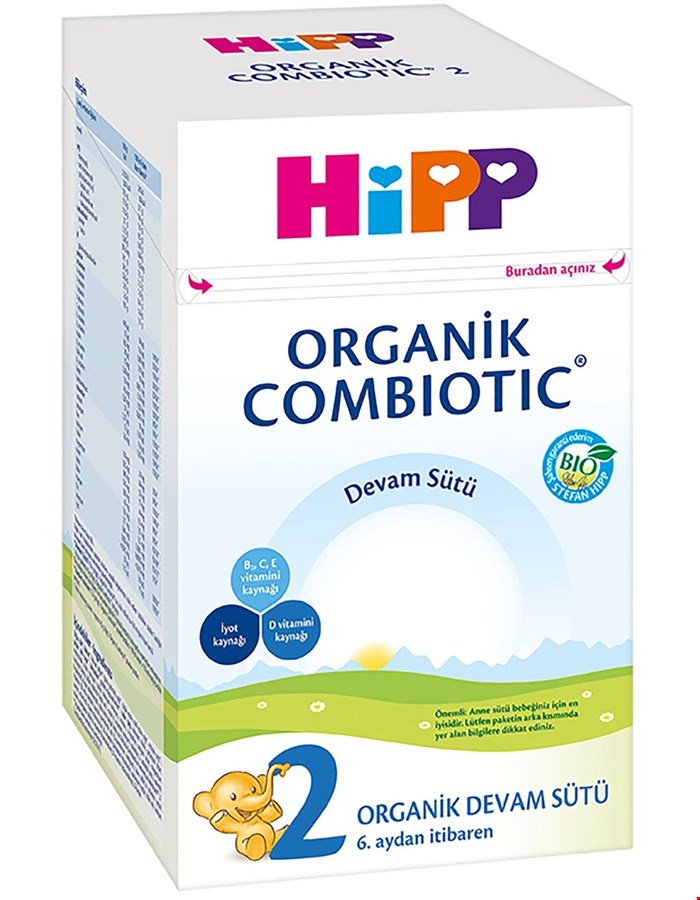 شیر خشک ارگانیک هیپ شماره2 800گرمی HIPP 